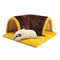 Warm Guinea Pig Tunnel Bed Soft Fleece Hideout Tube For Small Pets 7