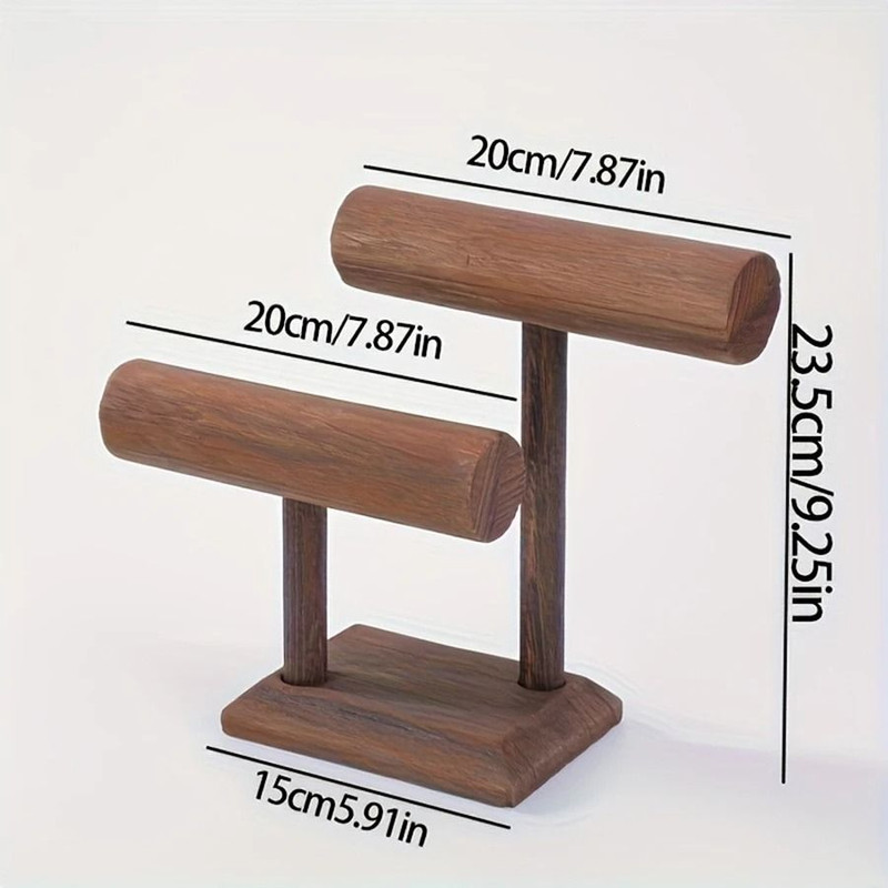 Wooden Watch Holder Stand Display Tower Jewelry Organizer For Watches Bracelets And Necklaces 2