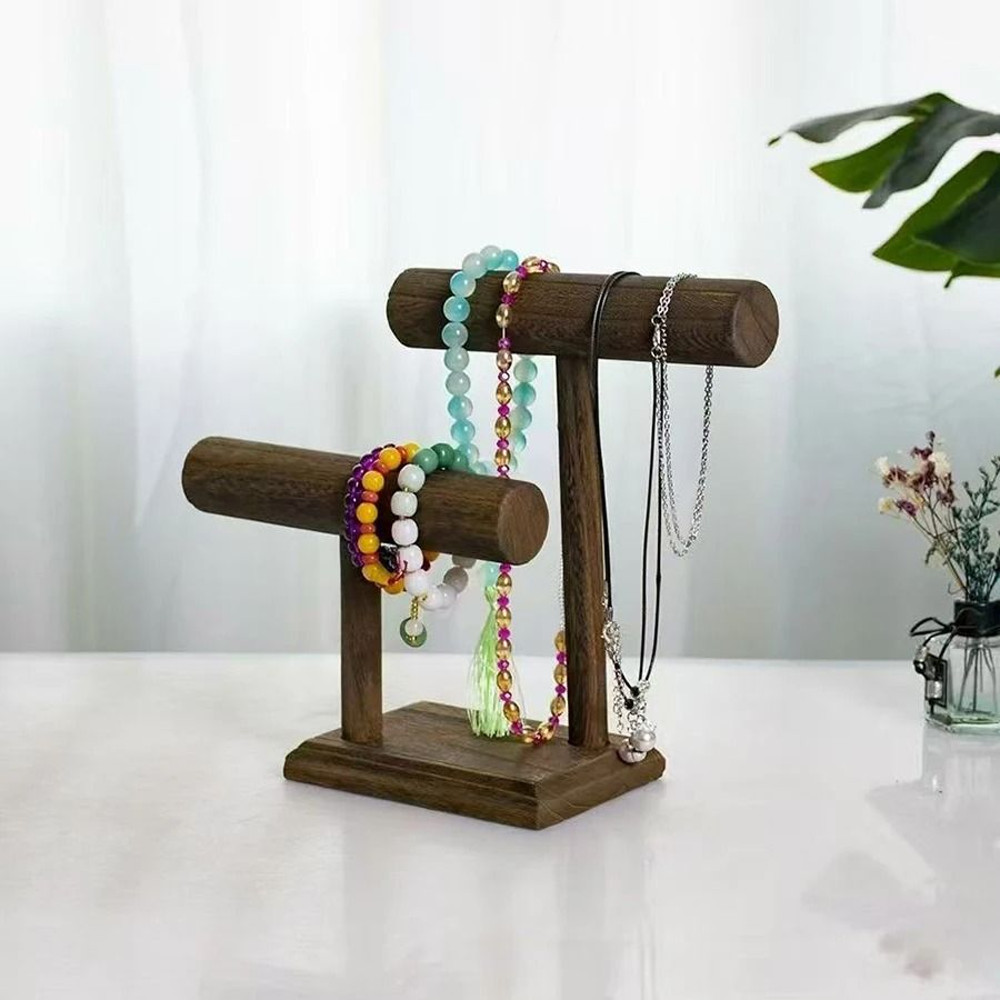 Wooden Watch Holder Stand Display Tower Jewelry Organizer For Watches Bracelets And Necklaces 5