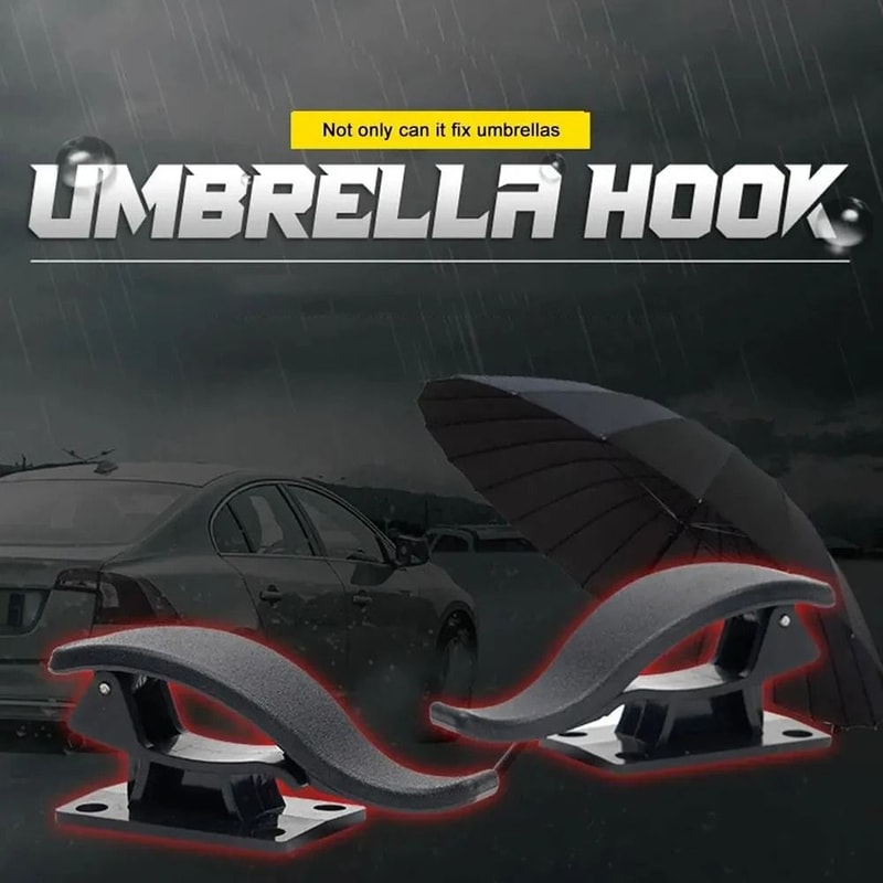 Car Seat Back Hook And Trunk Umbrella Holder Multi Purpose Universal Car Organizer 3