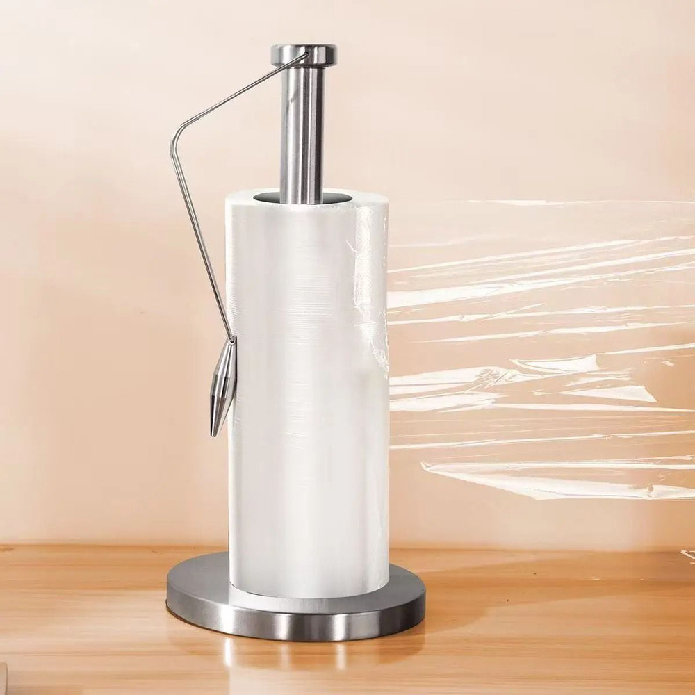 Stainless Steel Vertical Paper Towel Holder Stand For Kitchen Countertop Storage 4