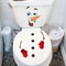 Christmas Snowman Toilet Lid Decal Waterproof Self Adhesive Bathroom Sticker 1