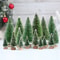 Mini Sisal Bottle Brush Christmas Tree Tabletop Ornament 0