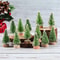 Mini Sisal Bottle Brush Christmas Tree Tabletop Ornament 3