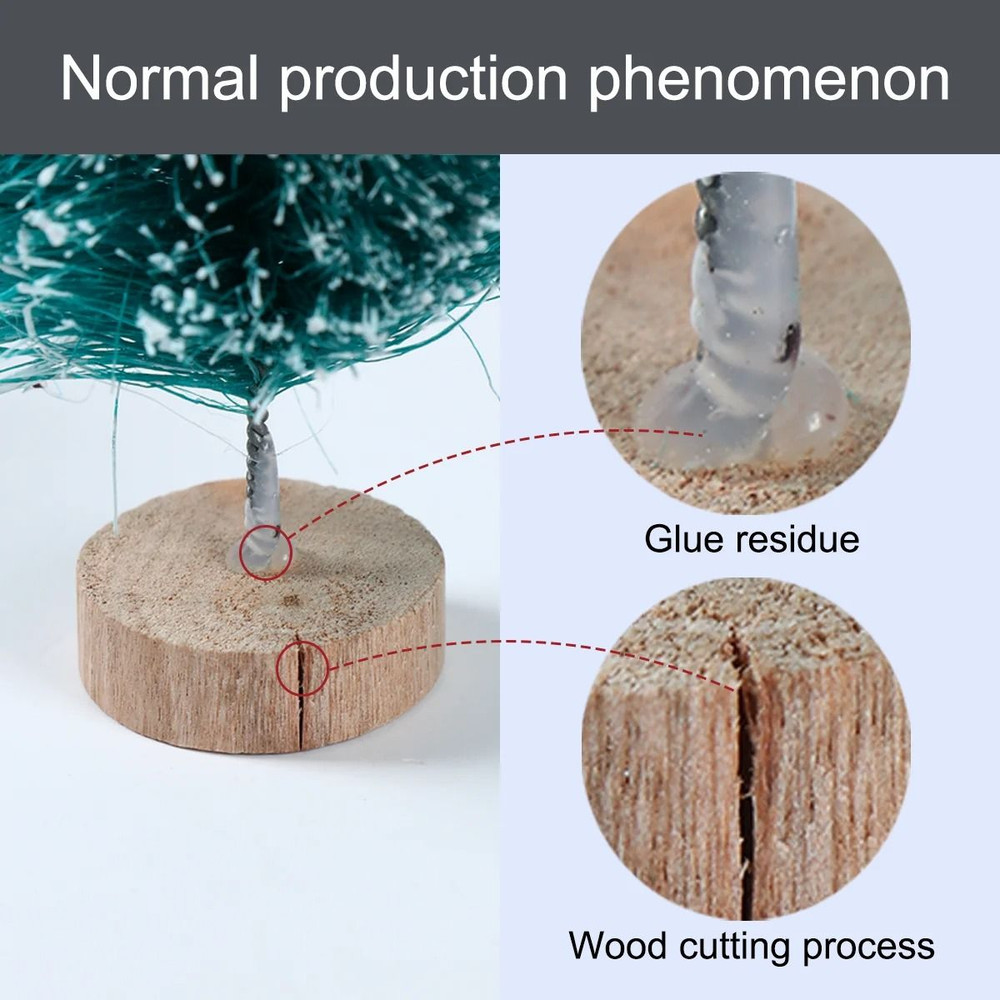 Mini Sisal Bottle Brush Christmas Tree Tabletop Ornament 4