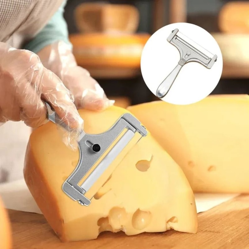 Aluminum Alloy Cheese Slicer With Adjustable Wire Thickness 1