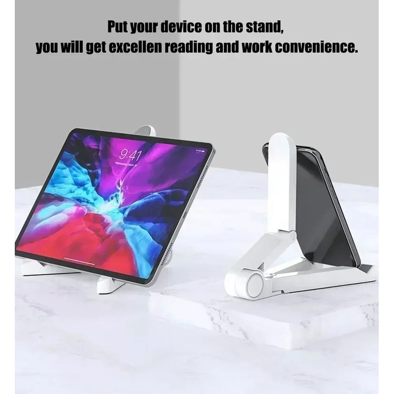 Foldable Universal Tablet And Phone Stand With Adjustable Angle 3