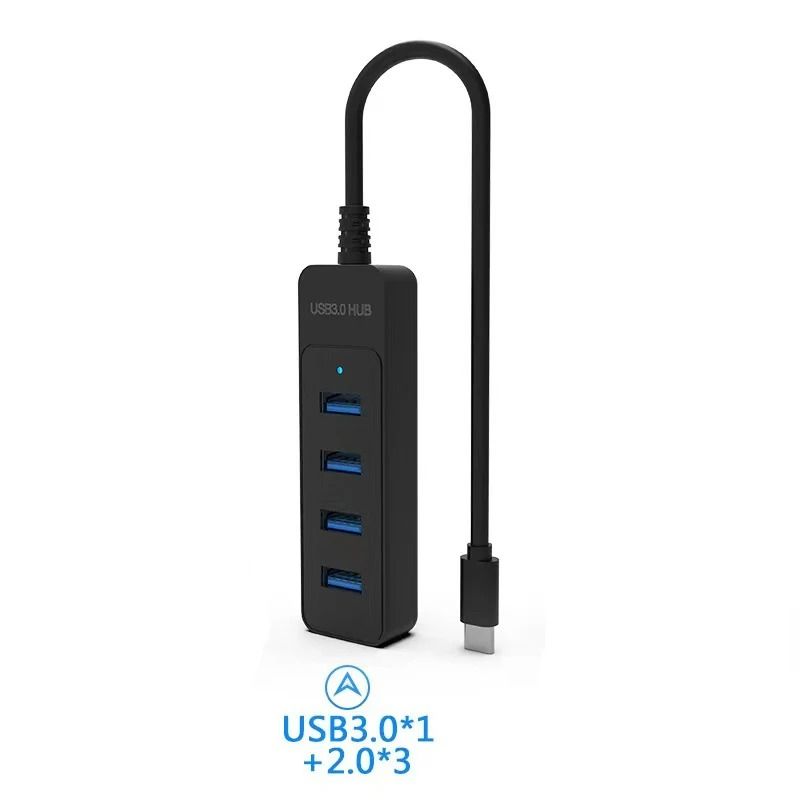 High Speed Four Port USB Hub With Power Adapter 3