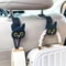 Adorable 3D Cartoon Cat Car Seat Headrest Hooks Two Pack 0