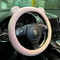 Plush Bear Ear Steering Wheel Cover Universal Winter Warm Comfort 2