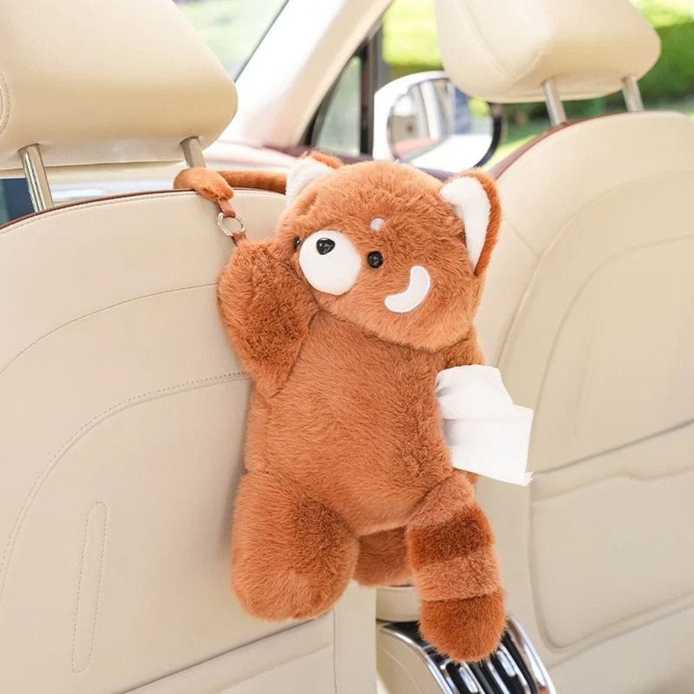 Universal Car Tissue Holder Plush Doll Hanging Paper Case 9