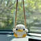 Cute Crochet Animal Car Pendant Duckling And Frog Design 3