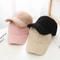 Soft Plush Lamb Wool Baseball Cap For Women 0
