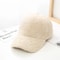 Soft Plush Lamb Wool Baseball Cap For Women 9