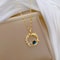 Luxury Designer Star Saturn Pendant Necklace For Women Stainless Steel Chain 4