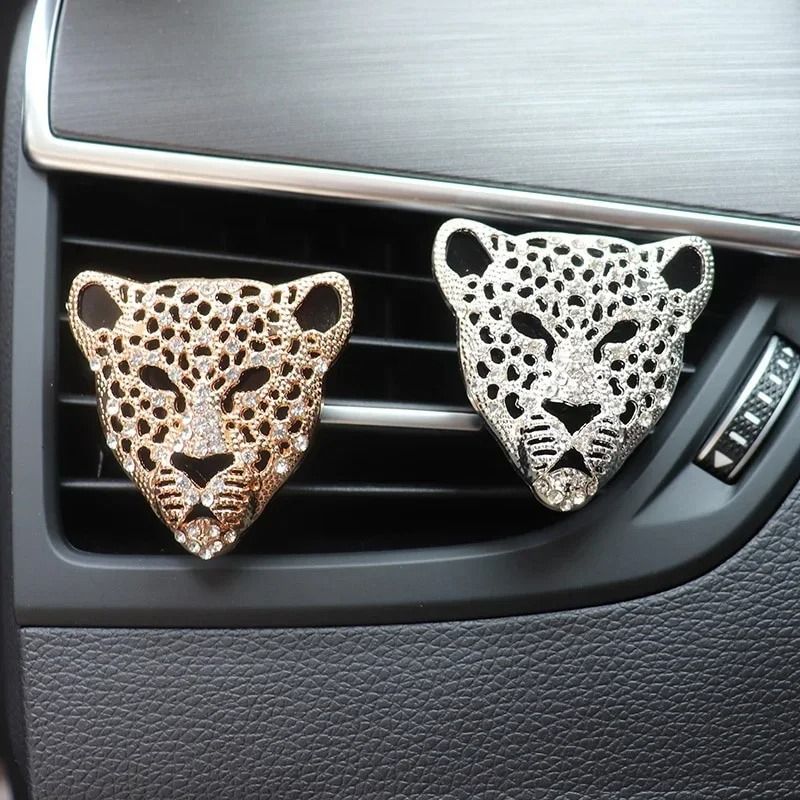 Diamond Leopard Vent Clip Car Aromatic Diffuser And Air Purifier 1
