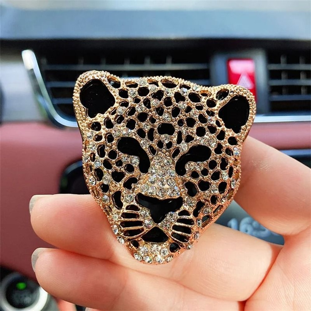 Diamond Leopard Vent Clip Car Aromatic Diffuser And Air Purifier 6