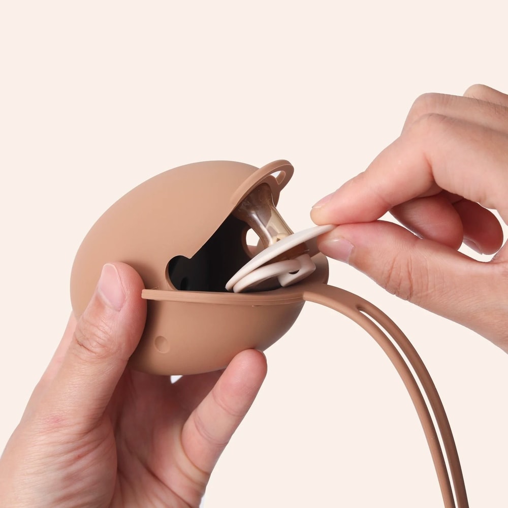 Silicone Pacifier Storage Case Lemon Design 2