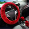 Plush Super Thick Steering Wheel Handbrake And Gearshift Cover Set 6
