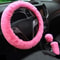Plush Super Thick Steering Wheel Handbrake And Gearshift Cover Set 7