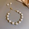 Elegant Simulated Baroque Pearl Bracelet For Women 5