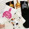 Cartoon Cat Egg Couple Mid Calf Cotton Socks One Size 1