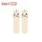 Cartoon Cat Egg Couple Mid Calf Cotton Socks One Size 10
