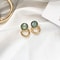 Light Luxury Flower Leaf Zircon And Pearl Stud Earrings 6