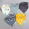 5 Piece Pure Cotton Triangle Scarf Bib Set 4