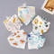 5 Piece Pure Cotton Triangle Scarf Bib Set 13