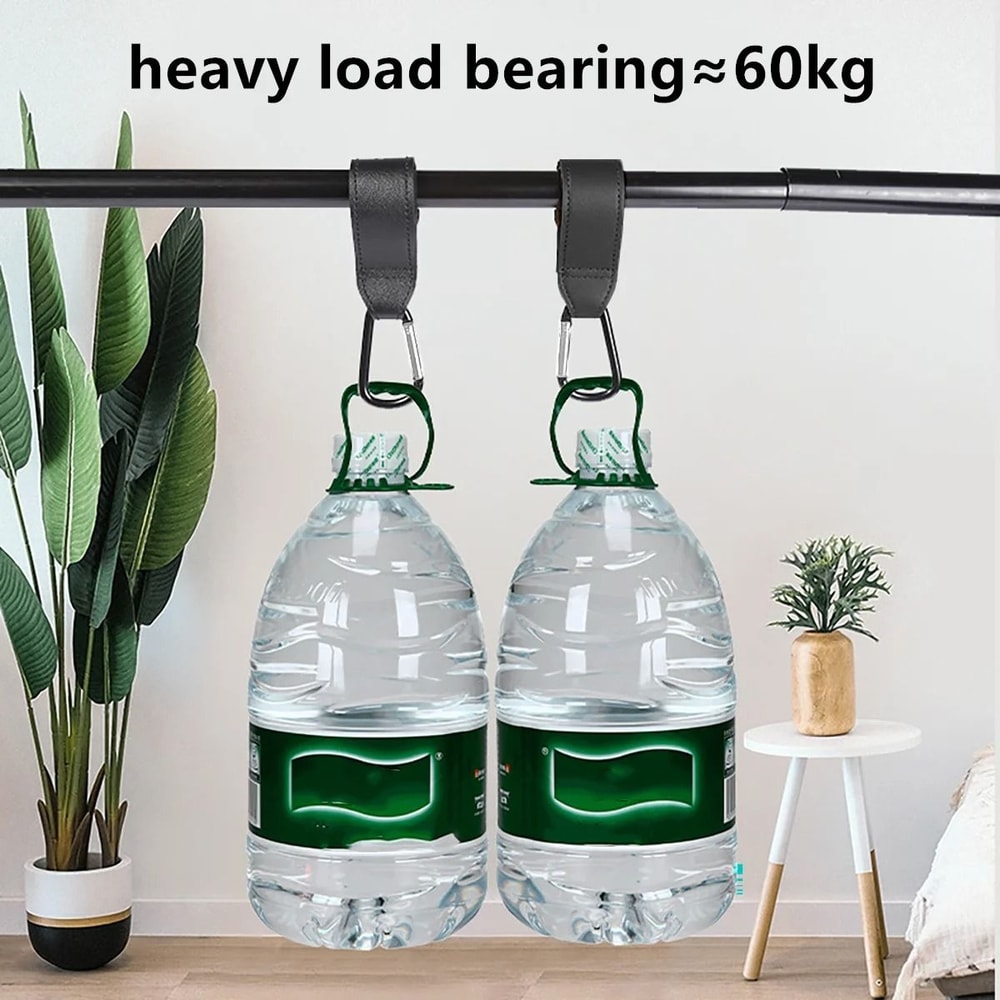 2 Piece PU Leather Stroller Hook Set With 360 Degree Rotation 2