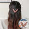 Luxury Crystal V Shape Hair Clip For Women 11