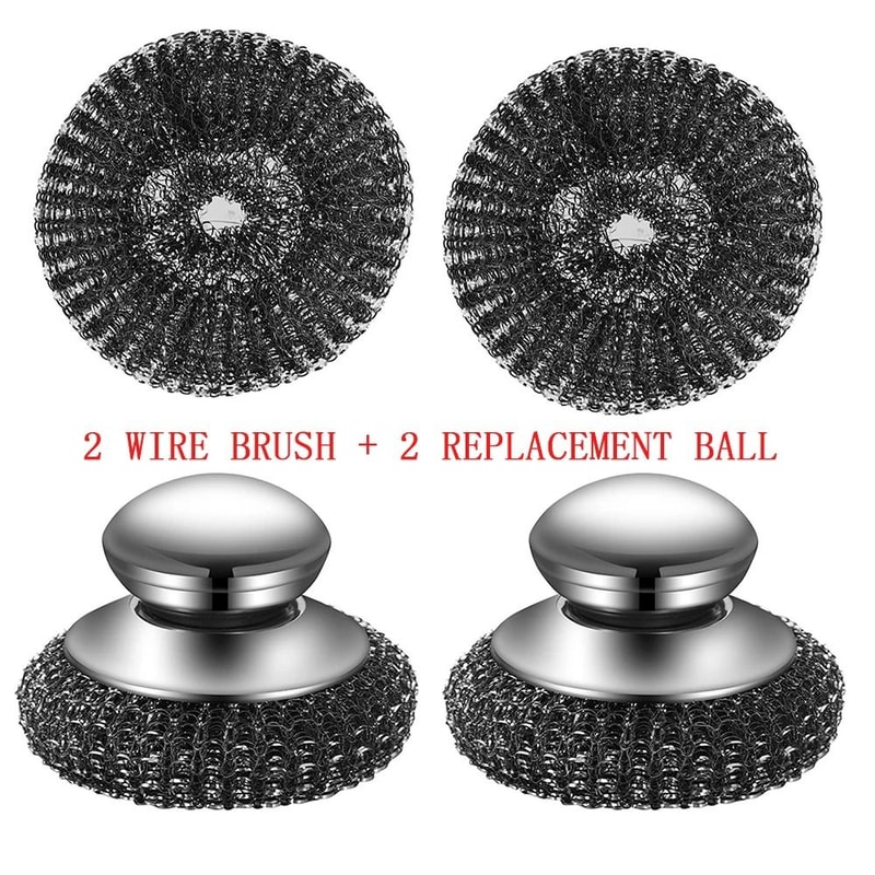 Steel Wool Scrubber With Handle 5