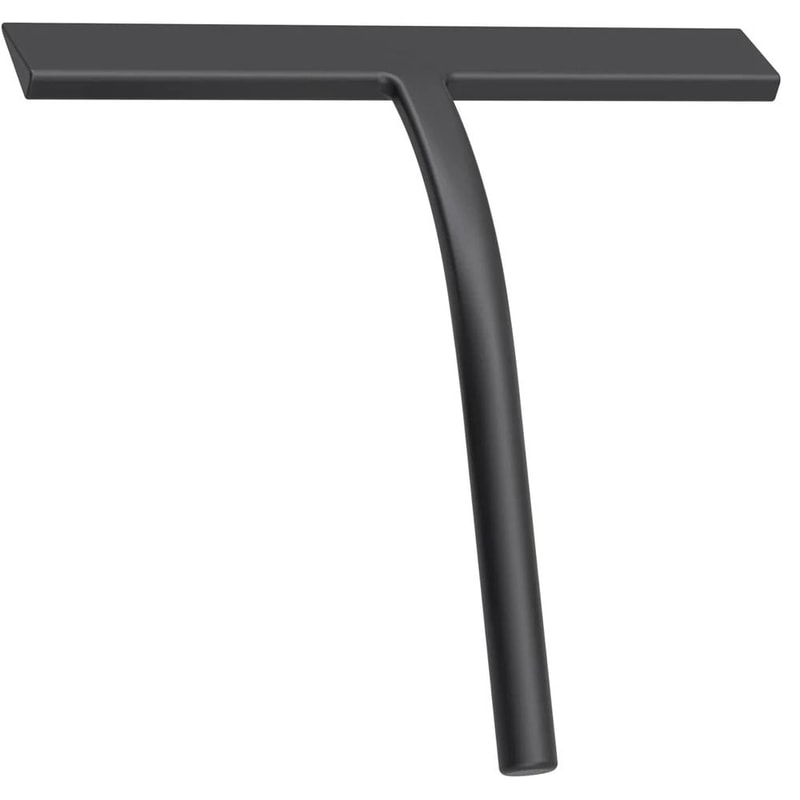 Matte Black Silicone Squeegee For Shower Glass And Windows 6