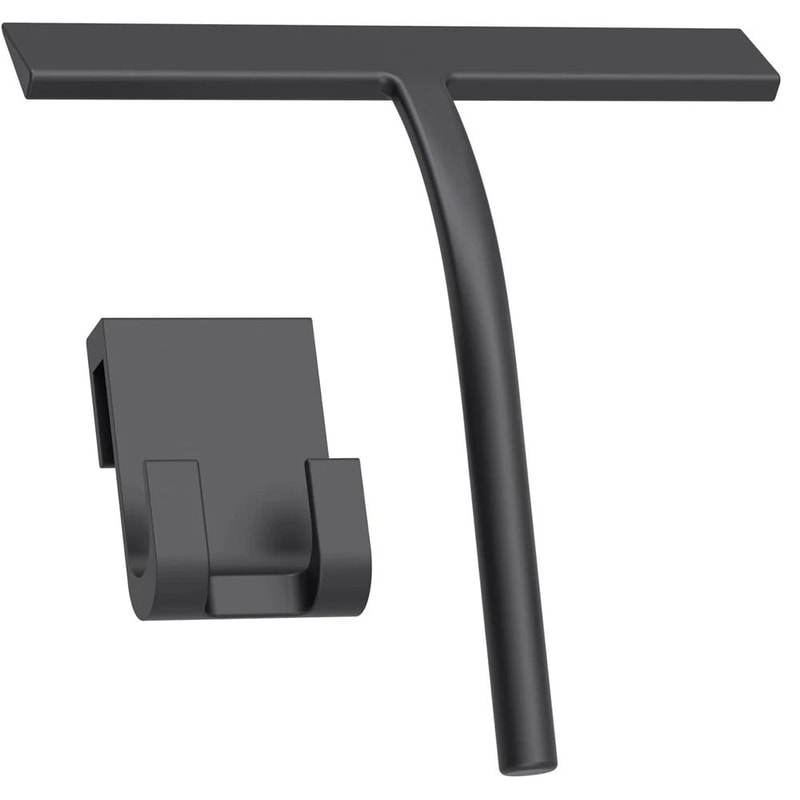 Matte Black Silicone Squeegee For Shower Glass And Windows 7