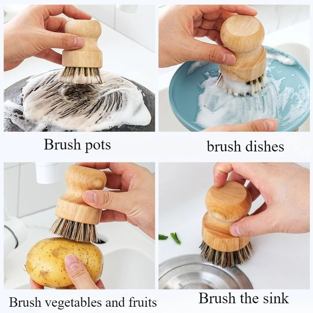 Eco Friendly Kitchen Cleaning Brush Set 2