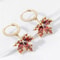 Elegant Crystal Leaf Drop Earrings 2