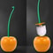 Cherry Shape Toilet Brush Set 1