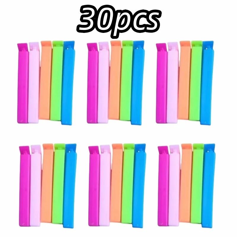 Colorful Reusable Bag Sealing Clips Set 9