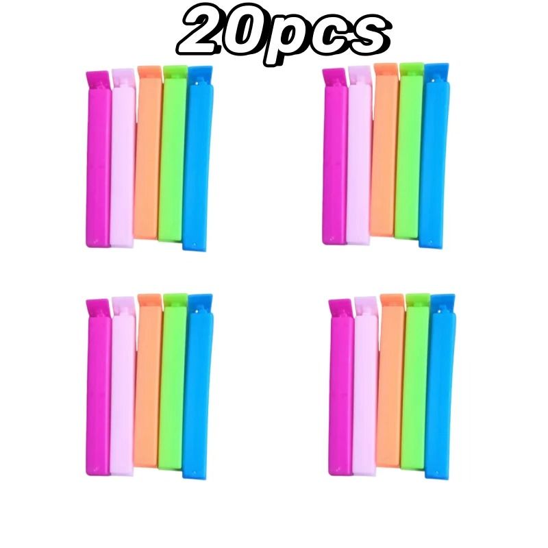Colorful Reusable Bag Sealing Clips Set 8