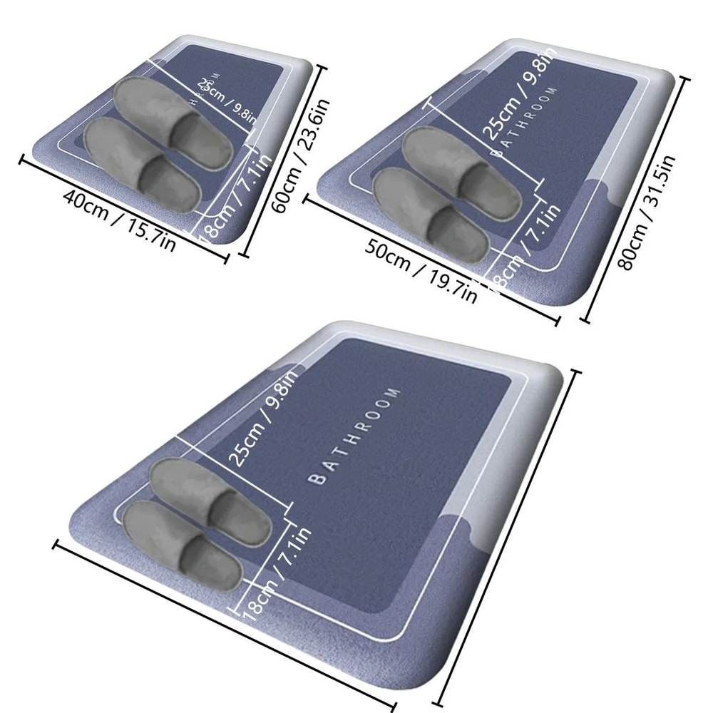 Cozy Absorbent Bathroom Floor Mat 1