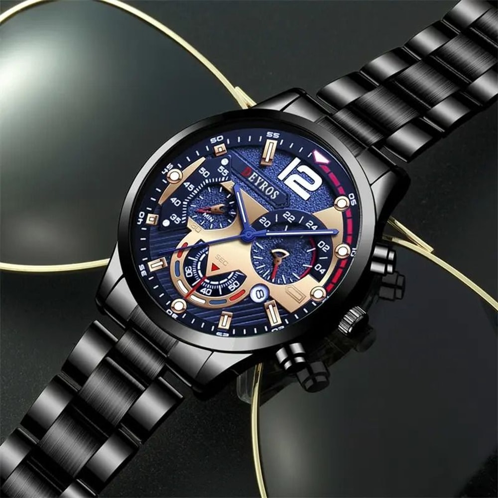 Classic Stainless Steel Quartz Wristwatch 3