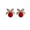 Sparkling Pearl Bow Stud Earrings 5