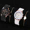 Elegant Leather Couple Watch Set 5