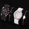 Elegant Leather Couple Watch Set 5