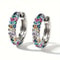 Trendy Colorful Hoop Earrings Set 0