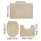 Stone Pattern Bathroom Mat Set 9