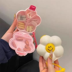 flower shaped portable storage box