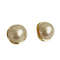 Elegant Gold Tone Pearl Stud Earrings 3