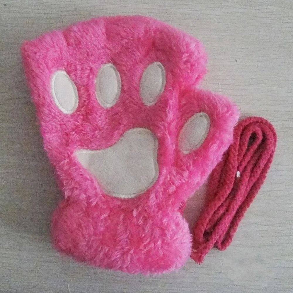 Plush Fingerless Hand Warmers 7